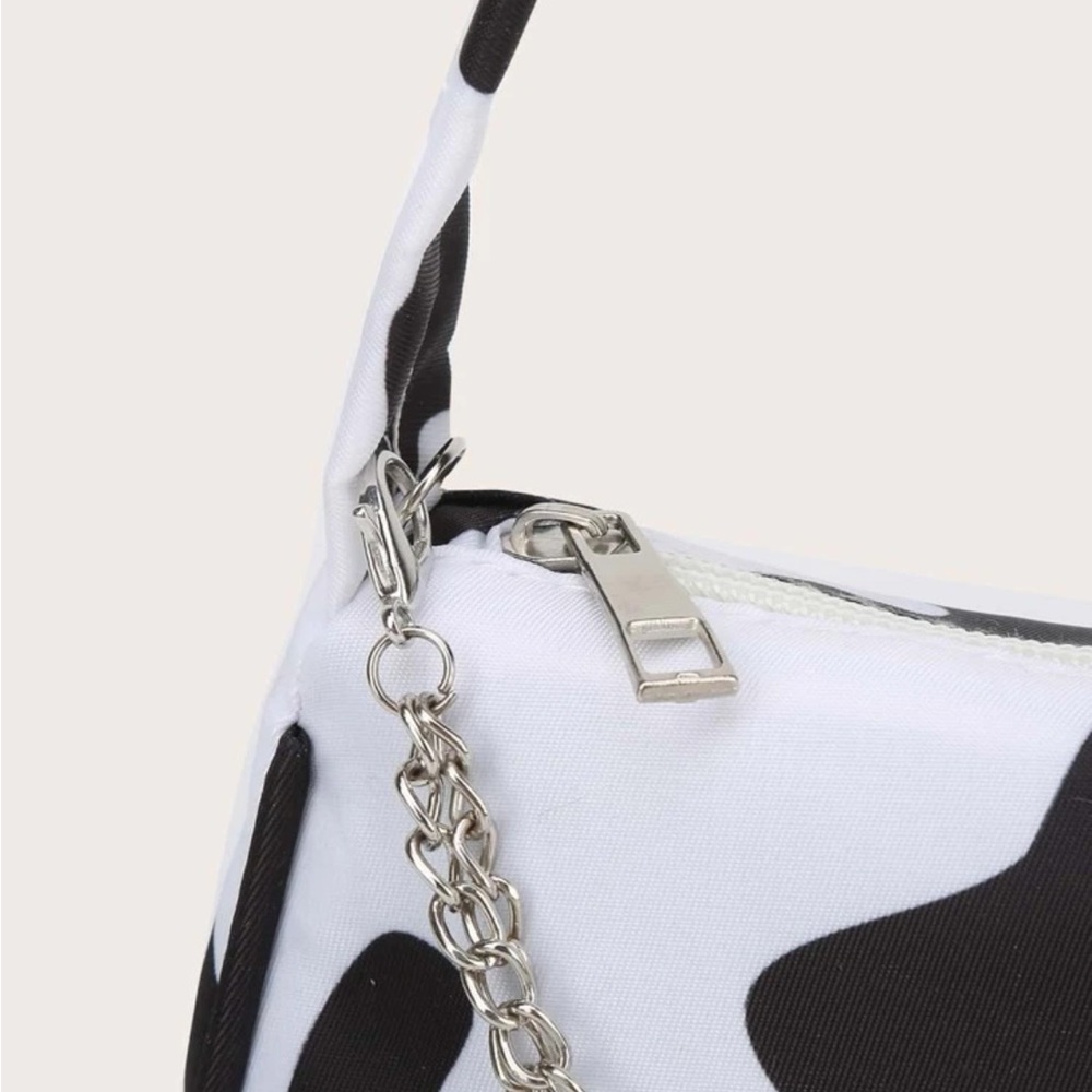 ⚠️Clearance Cow Print Shoulder Bag Black And White - Picture 2 of 7